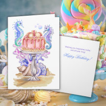Embalagem de Birthday Cake Watercolor