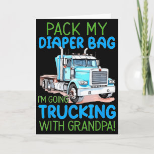 Cartão Embale Minha Bolsa De Fraldas Estou Indo De Caminh