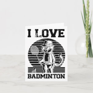 Cartão Embaralagem do Jogador de Badminton 1