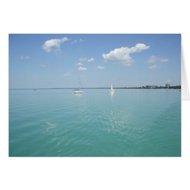 Cartão embarcação à vela n.o 1 (Frente Horizontal)