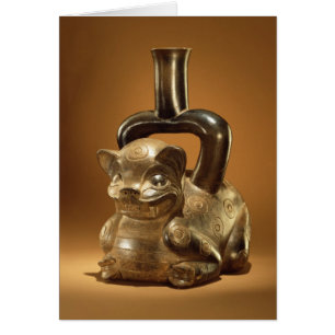 Cartão Embarcação com puma, cultura de Chavin, c.90 BC