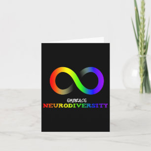 Cartão Embarcar Neurodiversity Autism Asd Adhd Rainbow In