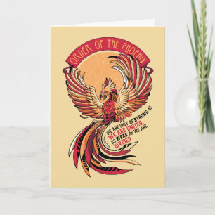 Cartão Emblema Cruzado da Ordem da Fênix