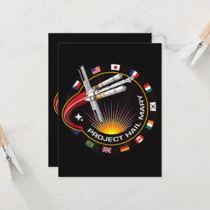 Cartão Emblema de Missão Espacial