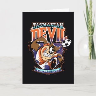 Cartão Emblema do Clube de Futebol Tasmanian Devil