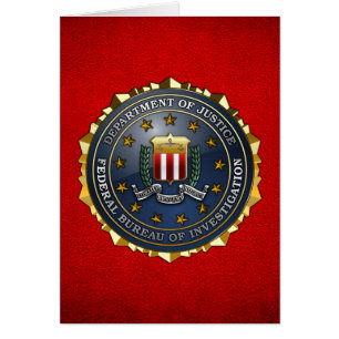 Cartão Emblema do FBI