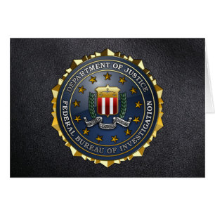Cartão Emblema do FBI