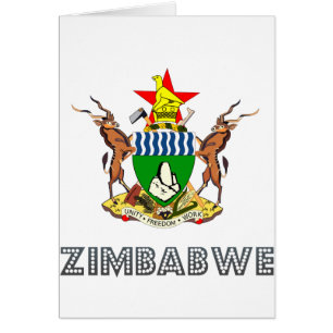 Cartão Emblema zimbabuense