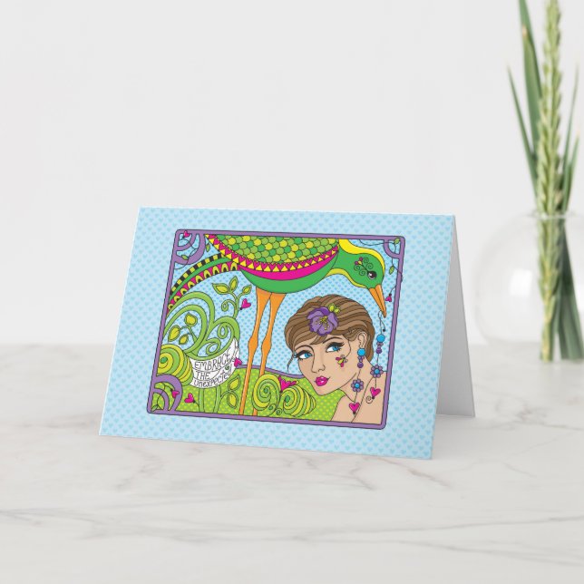 Cartão Embrace A Placa Inesperada_Saudação (Frente)