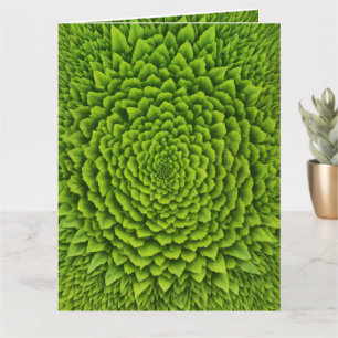 Cartão Emerald Fractal Bloom
