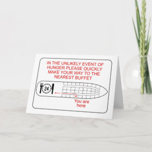 Cartão Emergência da fome