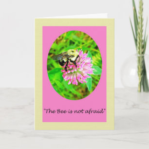 Cartão Emily Dickinson Bee Nature Poem Greeting Card