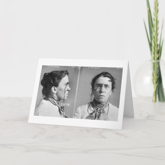 Cartão Emma Goldman - anarquista, 1911 (Frente)