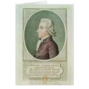 Cartão Emmanuel Joseph Sieyes