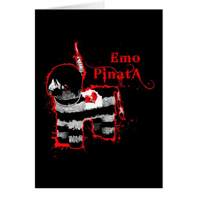 Cartão emo pinata (Frente)