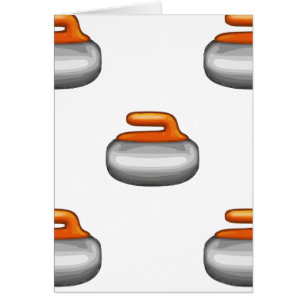 Cartão Emoji Curling Stone