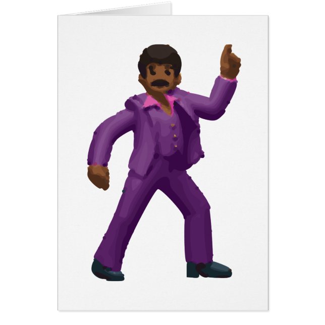 Cartão Emoji Dancing Man (Frente)