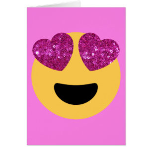 Cartão emoji do coração