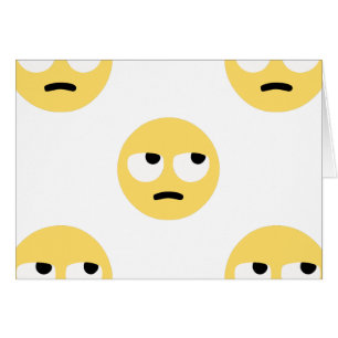Cartão emoji eye roll