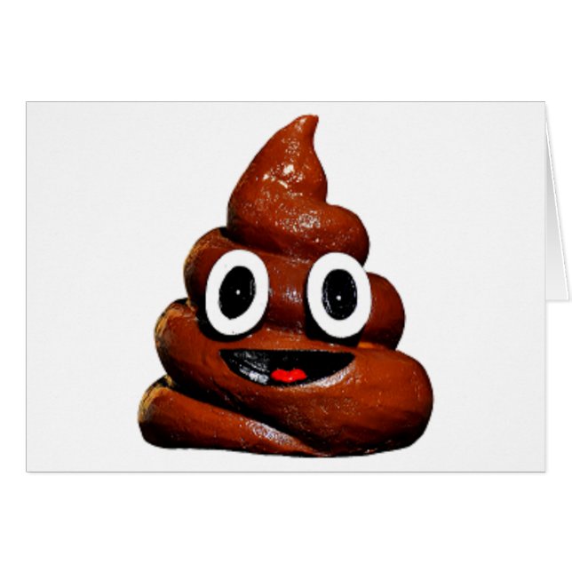 Cartão emoji feliz e engraçado (Frente Horizontal)