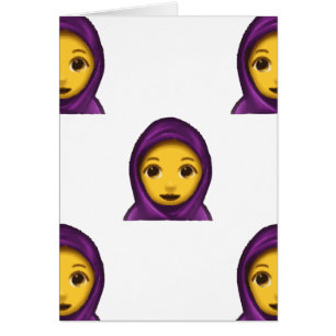Cartão emoji hajib