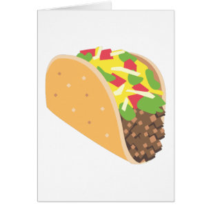 Cartão emoji taco