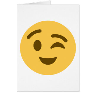 Cartão Emoji Wink