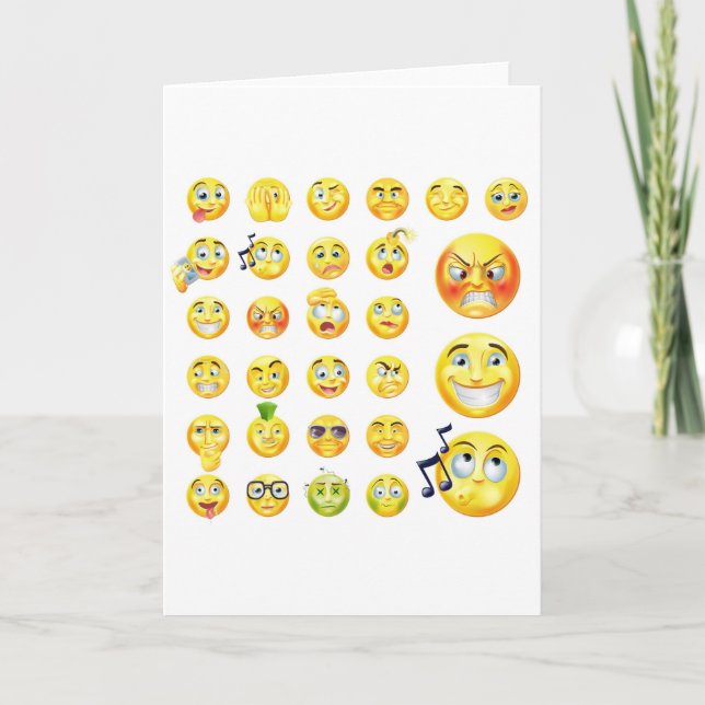 Cartão Emoticons (Frente)