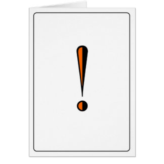 Cartão Emoticons - exclamação!