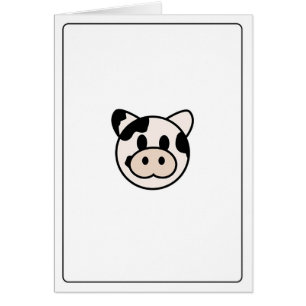 Cartão Emoticons - vaca