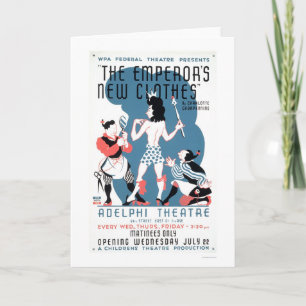 Cartão Emperors New Clothes 1936 WPA