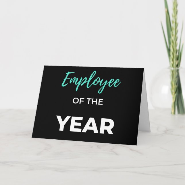 Cartão Employee Of The Year (Frente)