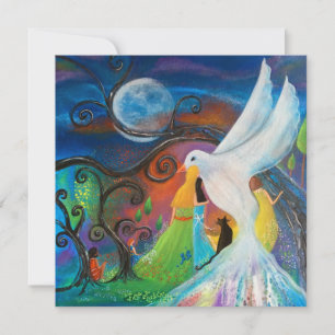 Cartão Empoderamento de mulheres de unidade