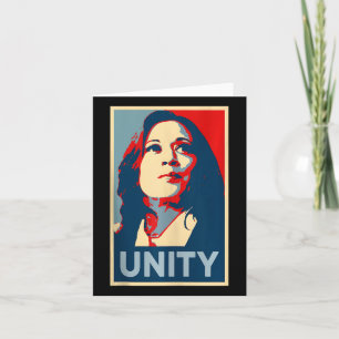 Cartão Empower Unity Kamala Harris Hope Poster 47 Rally W