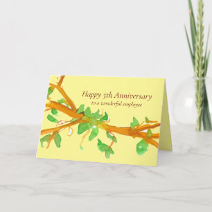 Cartão Empresa de 5 de Aniversário Feliz