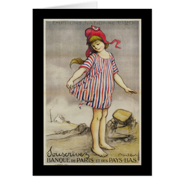 Cartão Emprunt Nacional, 1920 (Frente)