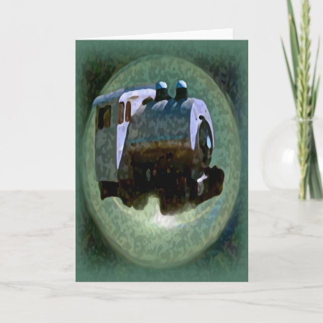 Cartão Empurre o trem (Frente)