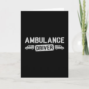 Cartão Ems de Emergência Paramédica do Driver Ambulante