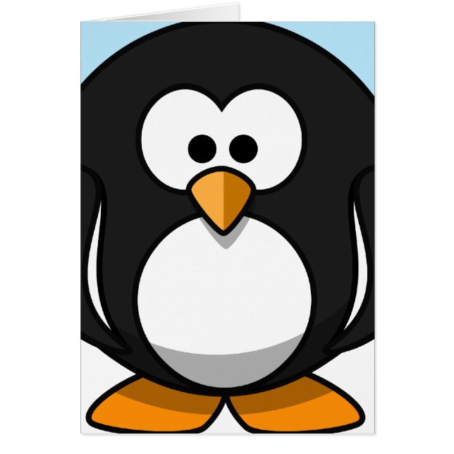 Cartão Encerramento do pinguim (Frente)