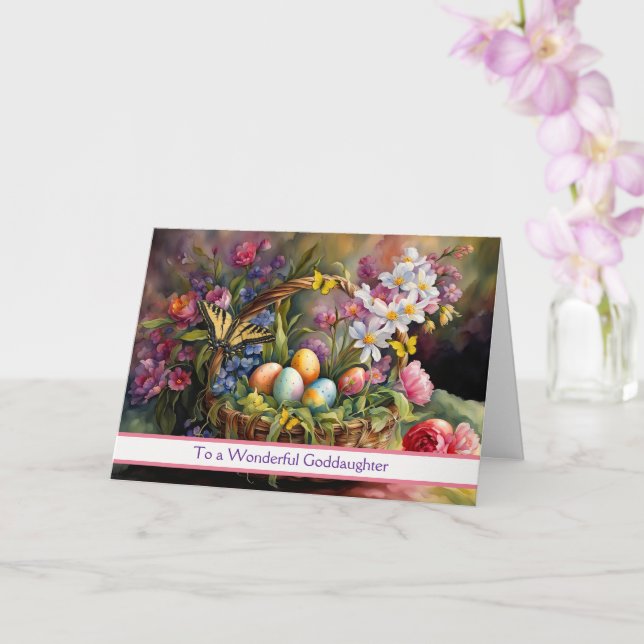 Cartão Encomenda Feliz Páscoa Linda Cesta de Páscoa para  (Orquídea)