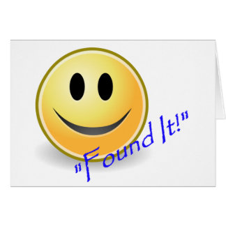 Cartão Encontrado lhe! Geocaching