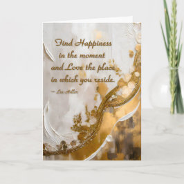 Cartão Encontrar a felicidade no momento... Lee Hiller Co