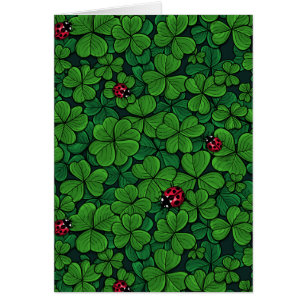 Cartão Encontre o trevo sortudo