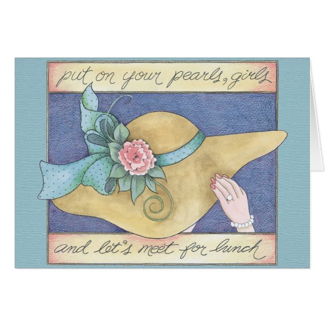 Cartão Encontre-Se Para Almoçar (Frente horizontal)