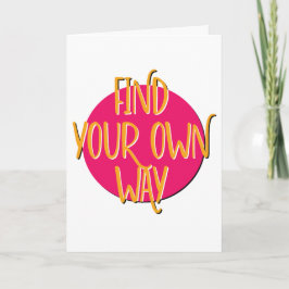 Cartão Encontre seu próprio aniversário de Slogan de Recu