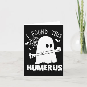 Cartão Encontrei Este Humero Boo Ghost Halloween Costu