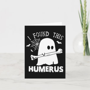 Cartão Encontrei Este Humero Boo Ghost Halloween Costu