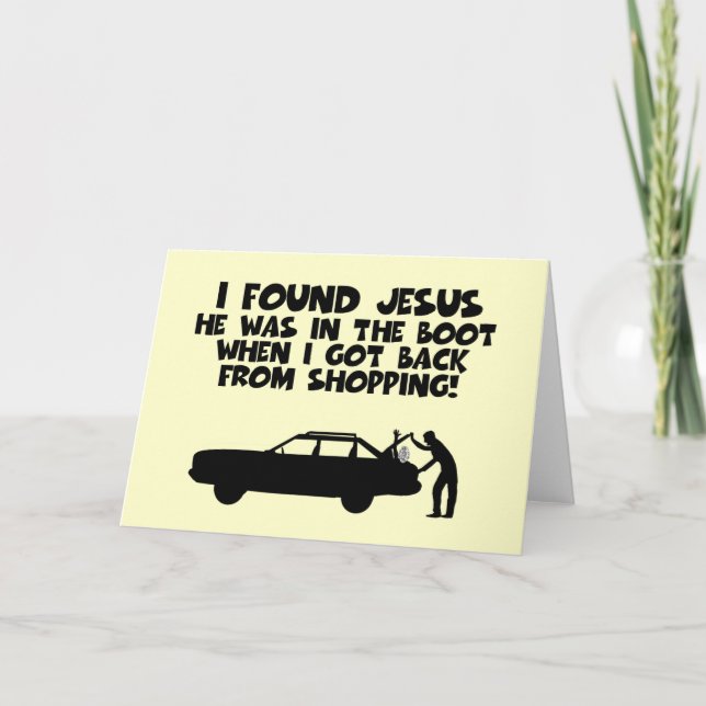 Cartão Encontrei Jesus parvo (Frente)