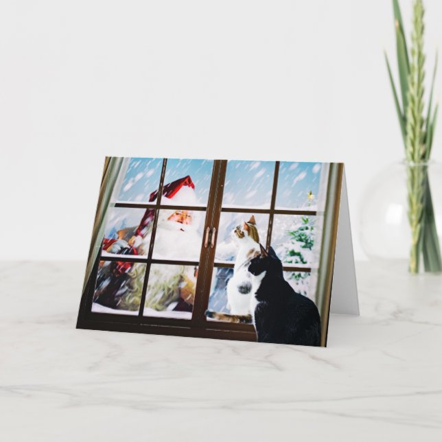 Cartão Encontro com o Papai Noel (Frente)