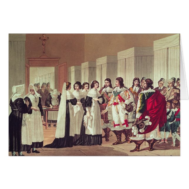 Cartão Encontro entre Louis XIII (Frente Horizontal)